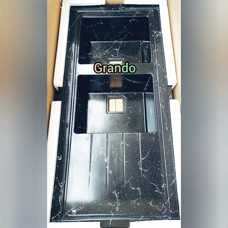 سینک ظرفشویی گرانیتی روکار مدل سیفون مربع جدید پس کرایه