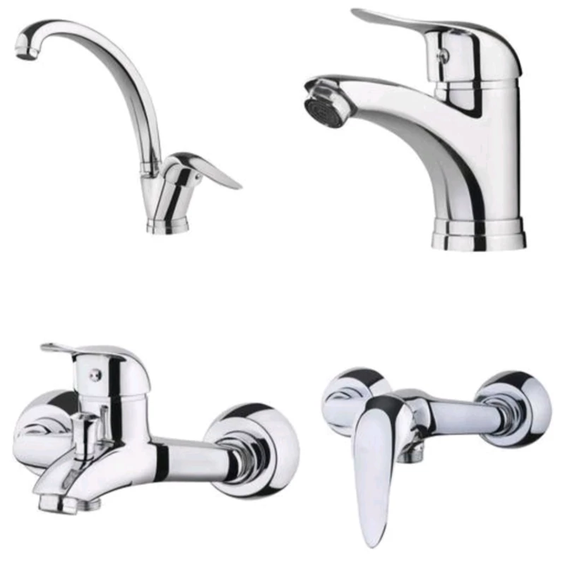 ست 4تیکه شیرالات اهرمی با گارانتی 5ساله  (پس کرایه)