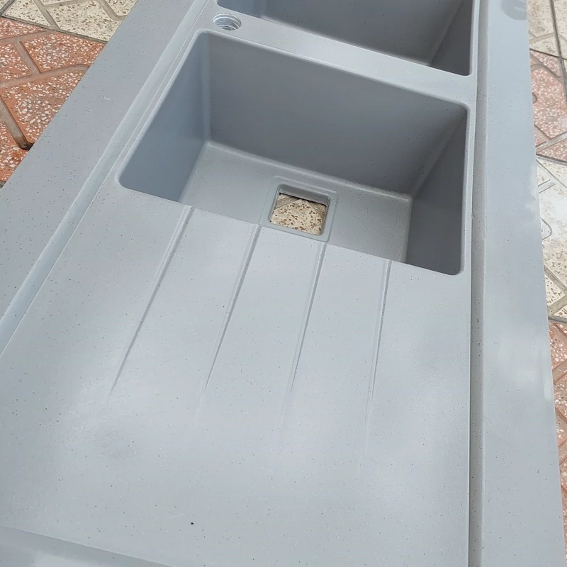 سینک ظرفشویی روکارگرانیتی با عمق 22 مواد ترک (پس کرایه)