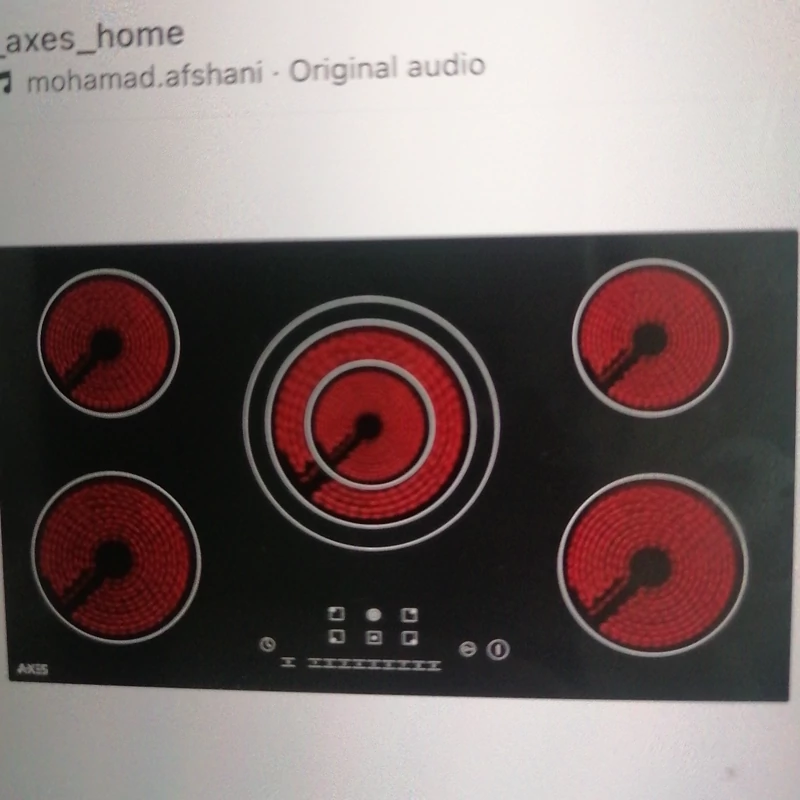 اجاق گاز رومیزی برقی پنج شعله (پس کرایه) کپی