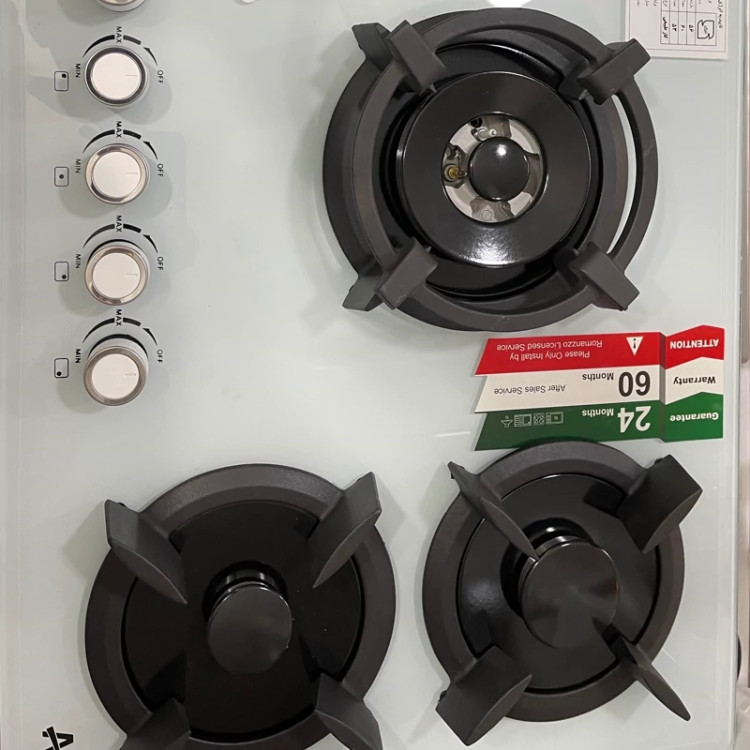 گاز رومیزی شیشه سفید وارداتی 0016(پس کرایه)